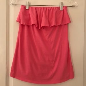 Lilly Pulitzer ruffled tube top